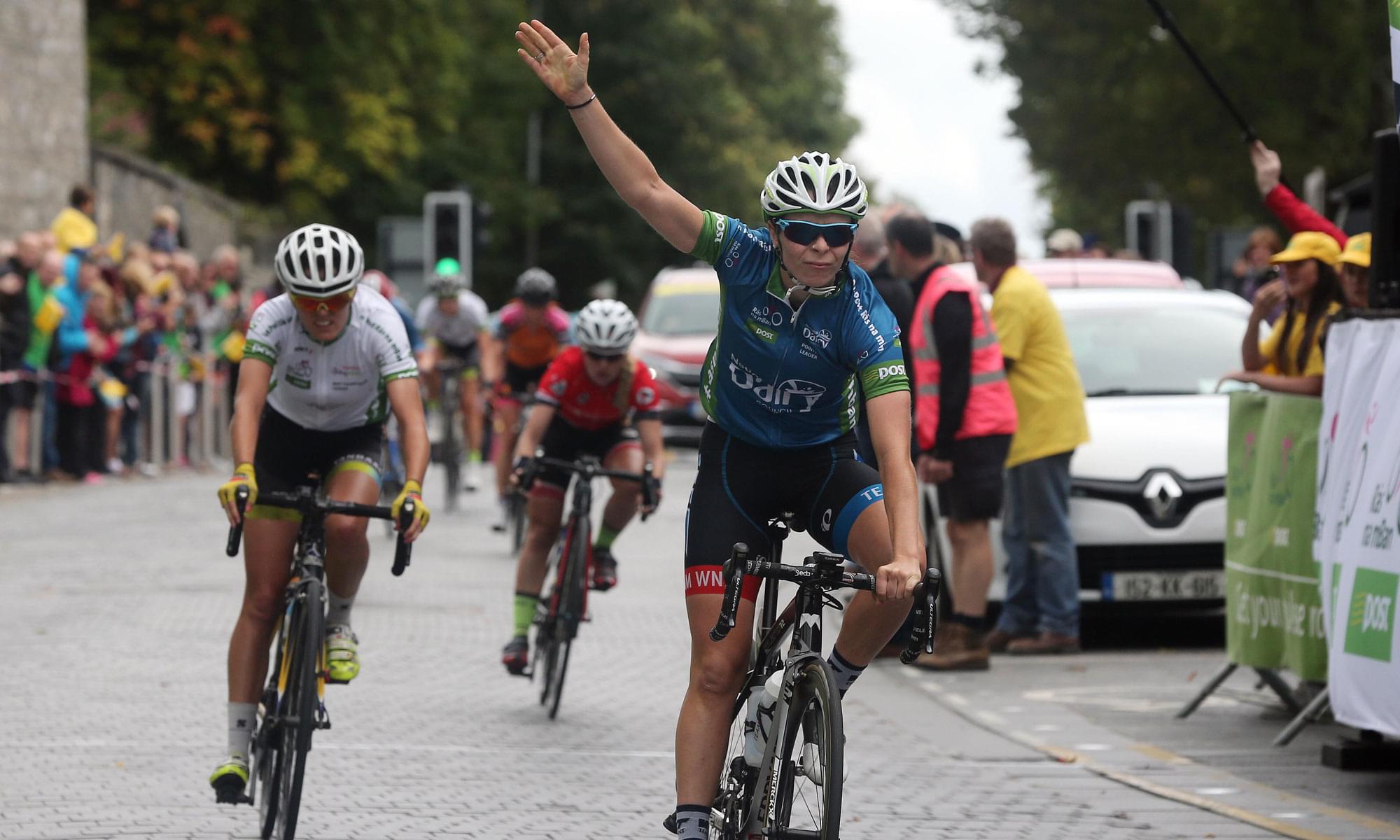 Eileen Roe (Team WNT) takes stage 6 - Rás na mBan 2016