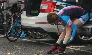 Stage 4 - Getting ready for the morning time trial - 2016 Rás na mBan